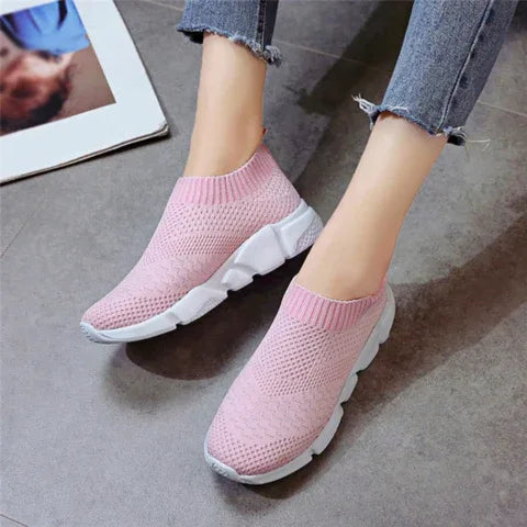 New Outdoors Adults Trainers Running Shoes Woman Sock Footwear Sport Athletic Unisex Breathable Mesh Female Sneakers - DanaFashionstore
