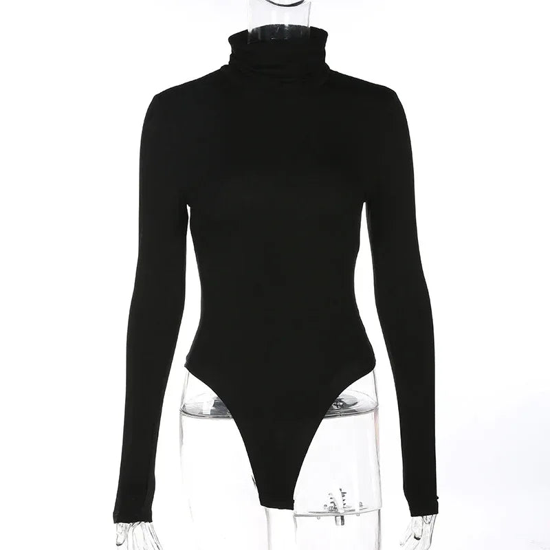 Slim-Fit High-Neck Jumpsuit 2026 - Base Layer Bodysuit - DanaFashionstore