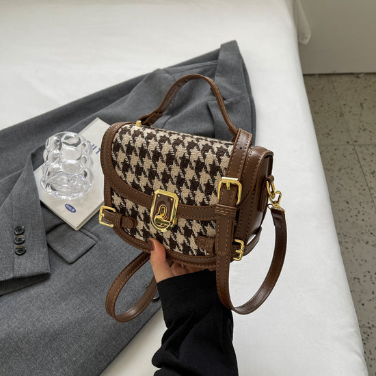 Women's Fashion All-match Houndstooth Shoulder Bag - Dana Fashion