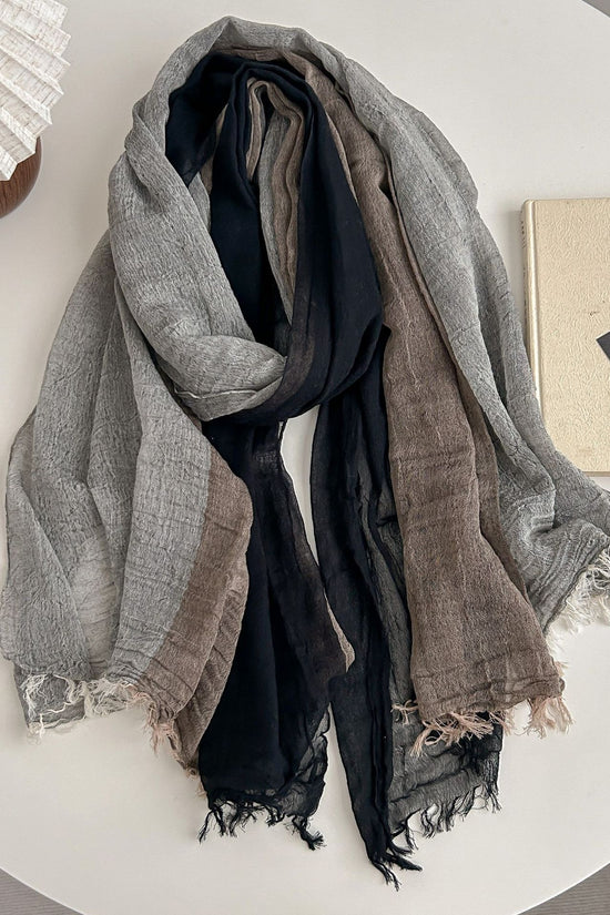 Autumn And Winter Leisure Style Simple Pure Cotton Scarf