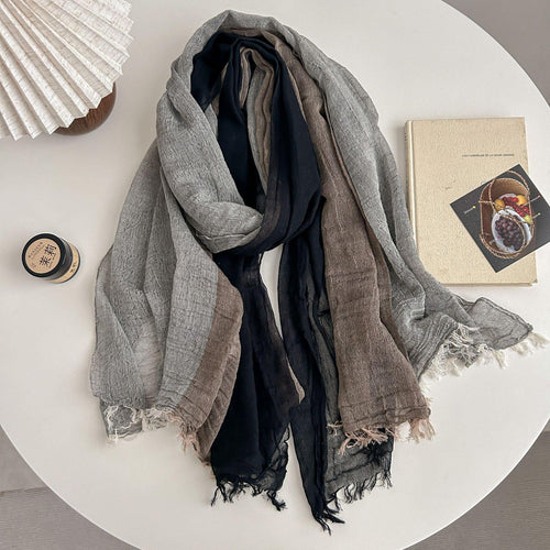 Autumn And Winter Leisure Style Simple Pure Cotton Scarf - DanaFashionstore