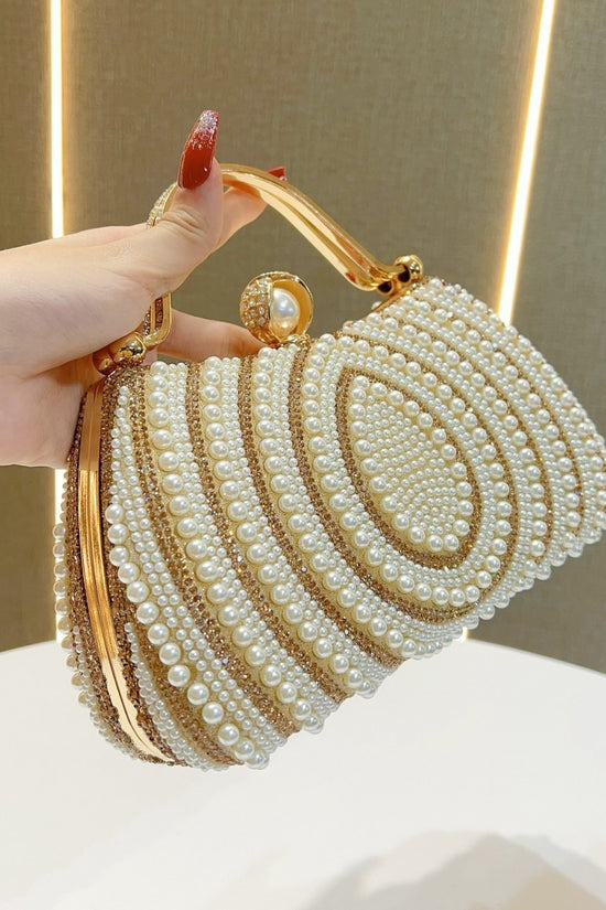 Women's Pearl Diamond Shoulder Handbag - Dana Fashion