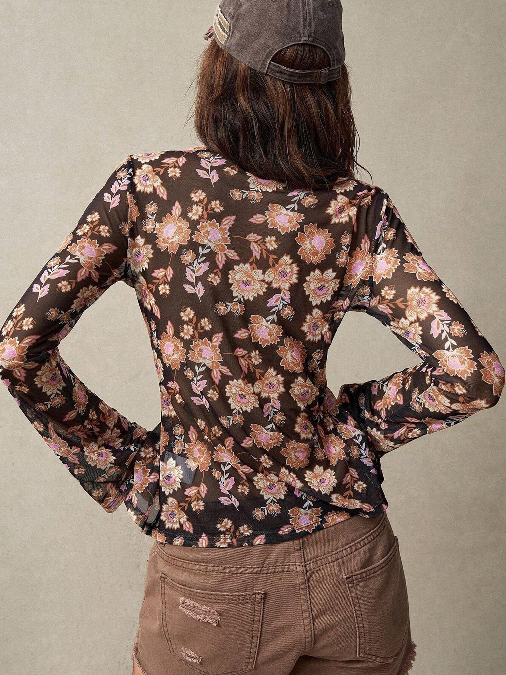 European And American Printed Shirt Women's Slim Fit Slimming Retro Temperament - DanaFashionstore
