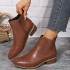Pointed Suede Elastic Band, Thick Heel Casual Single Shoes For Women - DanaFashionstore