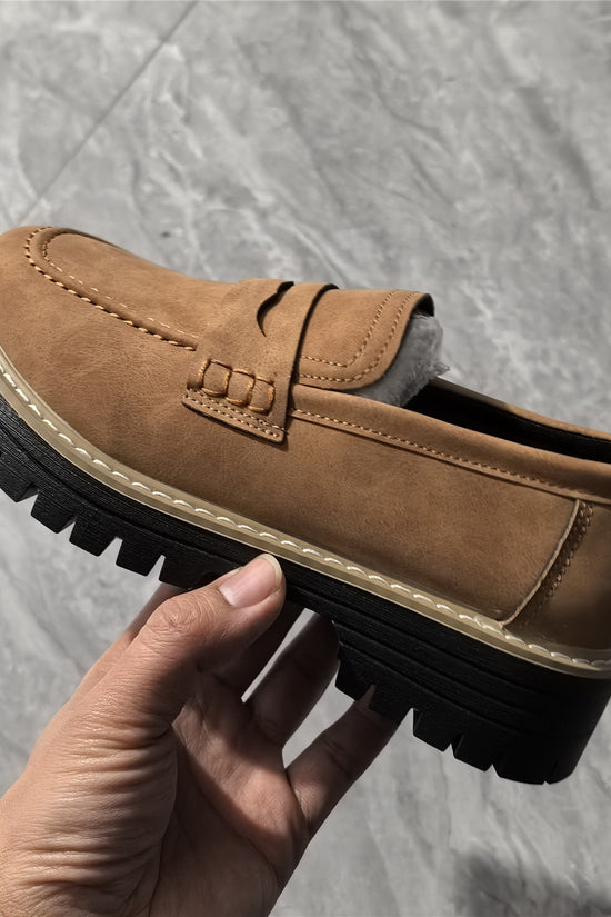 Leather Plus Size Casual Women's Shoes