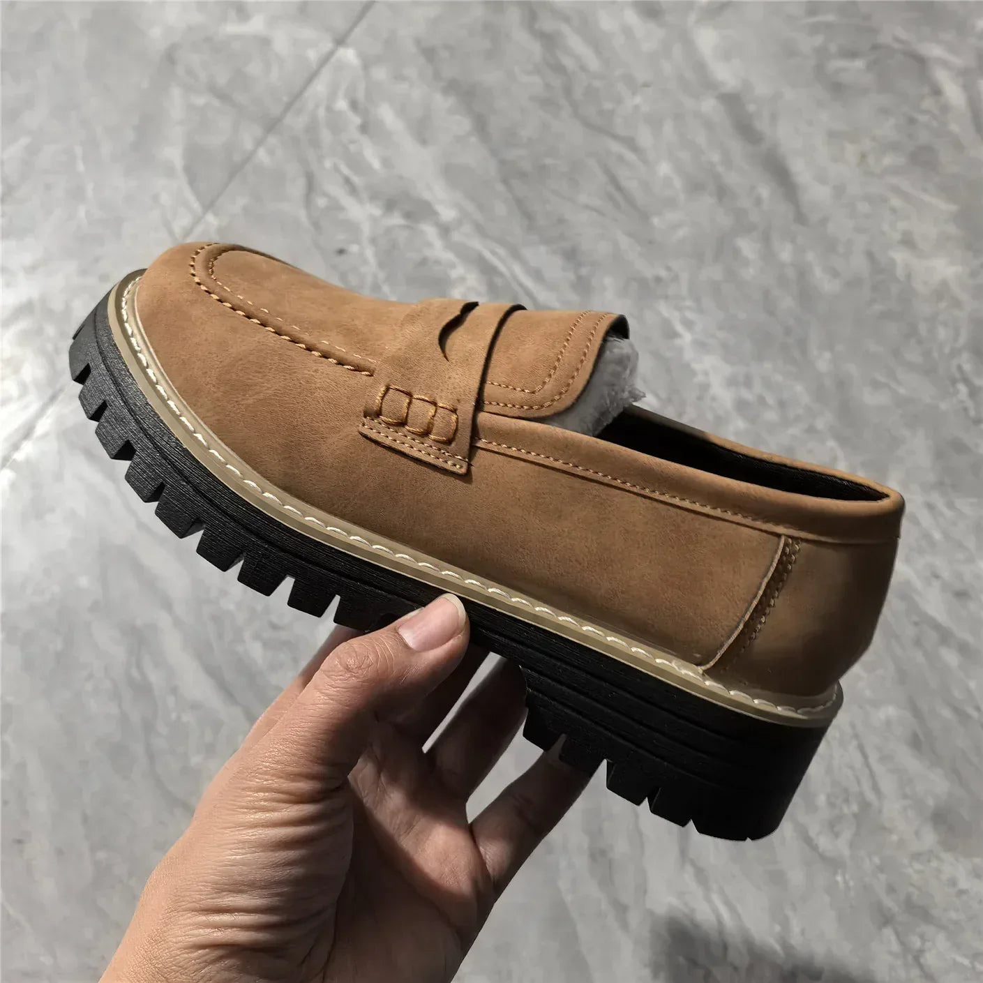Leather Plus Size Casual Women's Shoes - DanaFashionstore