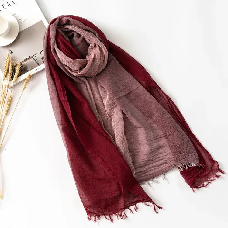 Autumn And Winter Leisure Style Simple Pure Cotton Scarf - DanaFashionstore
