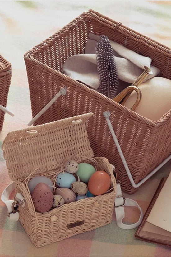 Hand-woven small house messenger bag - DanaFashionstore