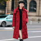 Detachable Hat Cotton-padded Coat Women's Mid-length Winter - DanaFashionstore