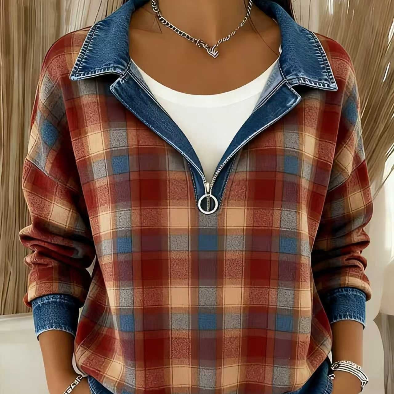 Womens Autumn Winter Fashionable All-Match Long-Sleeve Cardigan Top