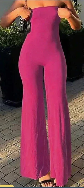 Plain Strapless Jumpsuit 2026 - Simple Daily Wear Jumpsuit - DanaFashionstore