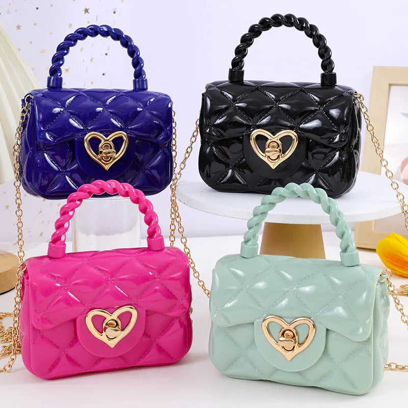 Plastic Transparent Jelly Mini Love Handbag - DanaFashionstore