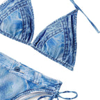 Women's Denim Two-piece Suit Bikini Swimsuit - DanaFashionstore