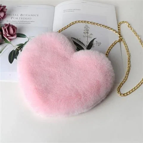 Love Bags For Women Plush Chain Shoulder Bags Valentine's Day Party Bag - DanaFashionstore