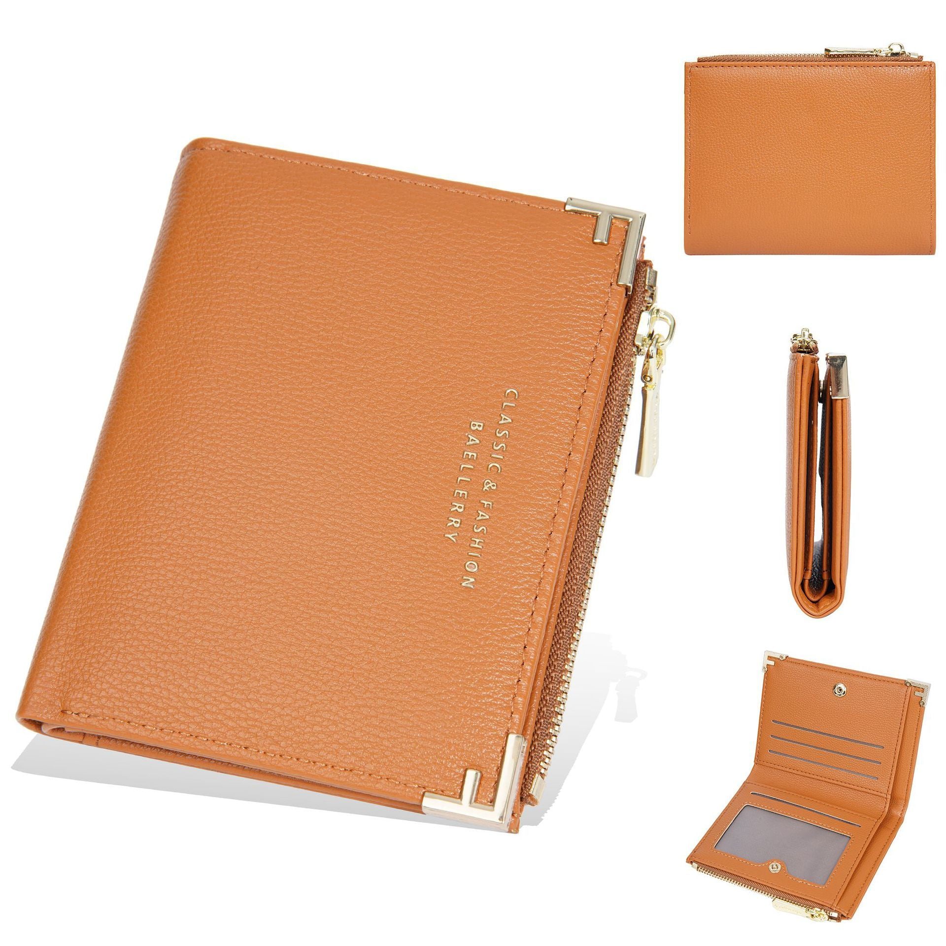 Women's Wallet Short Multiple Card Slots Zipper Bag Coin Purse - Dana Fashion