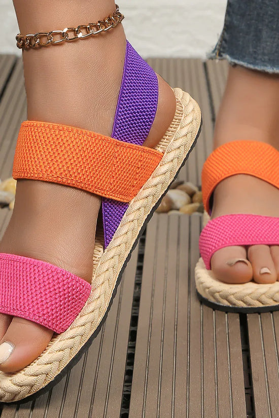 Women's Non-slip Wear-resistant Comfortable Soft Bottom Color Flat Sandals - DanaFashionstore