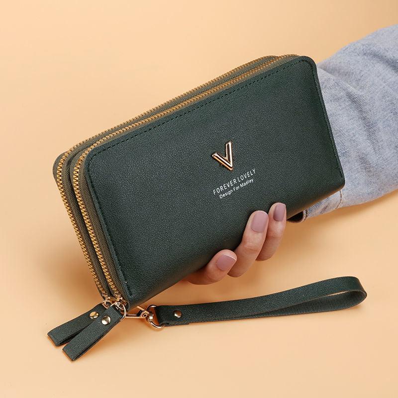 Women's Handbag Long Double Layer Zipper Large Capacity - DanaFashionstore