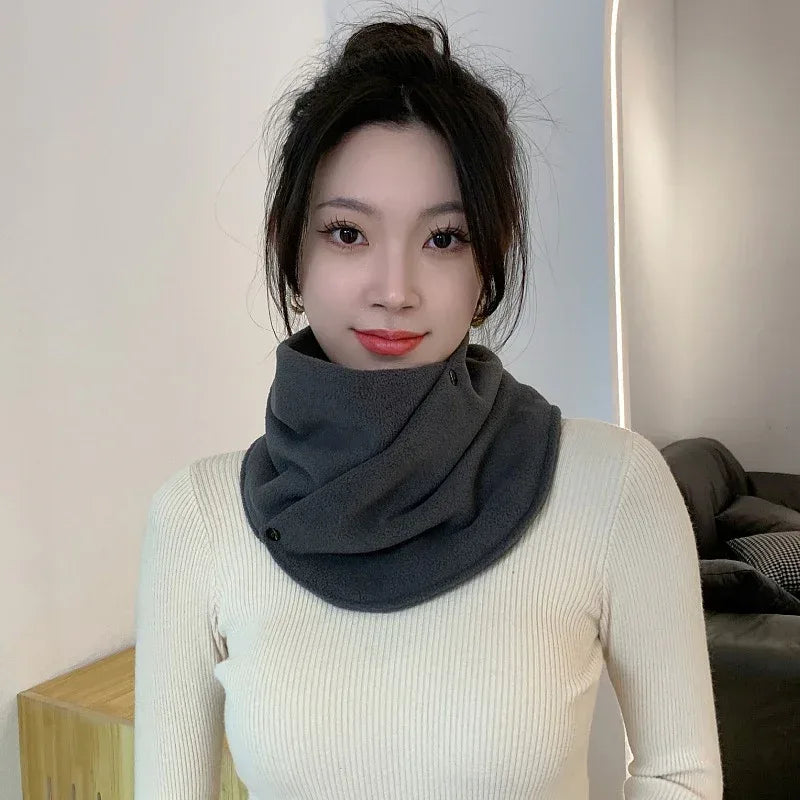 Women's Warm Plush Scarf Ins Cute And Versatile - DanaFashionstore