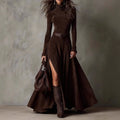 Long Stylish Dress With A BeltEuropean And American Fashion - DanaFashionstore