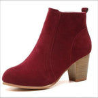 Women's high heel side zipper Martin boots - DanaFashionstore
