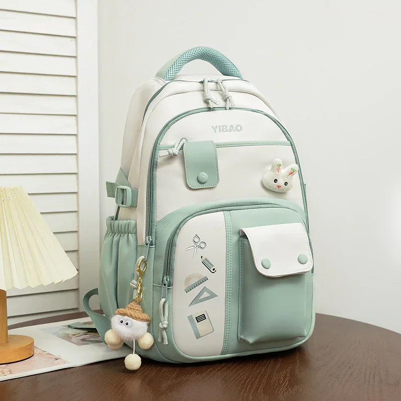 Large Capacity Fashion Color Contrast Stitching Korean Style Western Style Casual Bag - DanaFashionstore