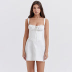 Women's Lace Up Slim Spice Girls Short Dress
