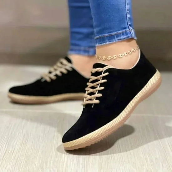 New Women's Lace-up Casual Round Toe Flat Comfort Shoes - DanaFashionstore