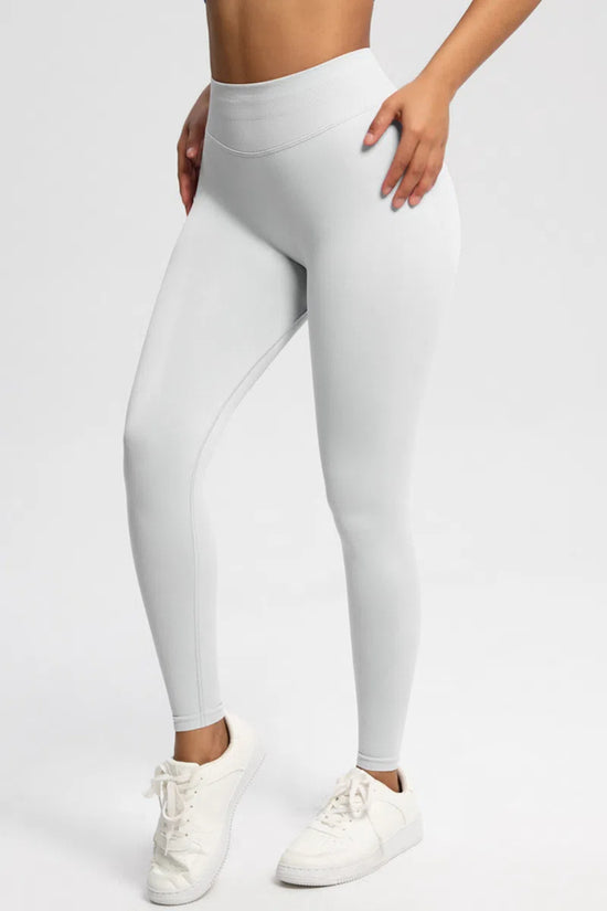 Sexy High Elastic Women's Solid Tights High Waist Workout Yoga Leggings, Scrunch Butt Lifting Elastic Pants, Tummy Control Butt Lifting Workout Yoga Athletic Pants - Dana Fashion