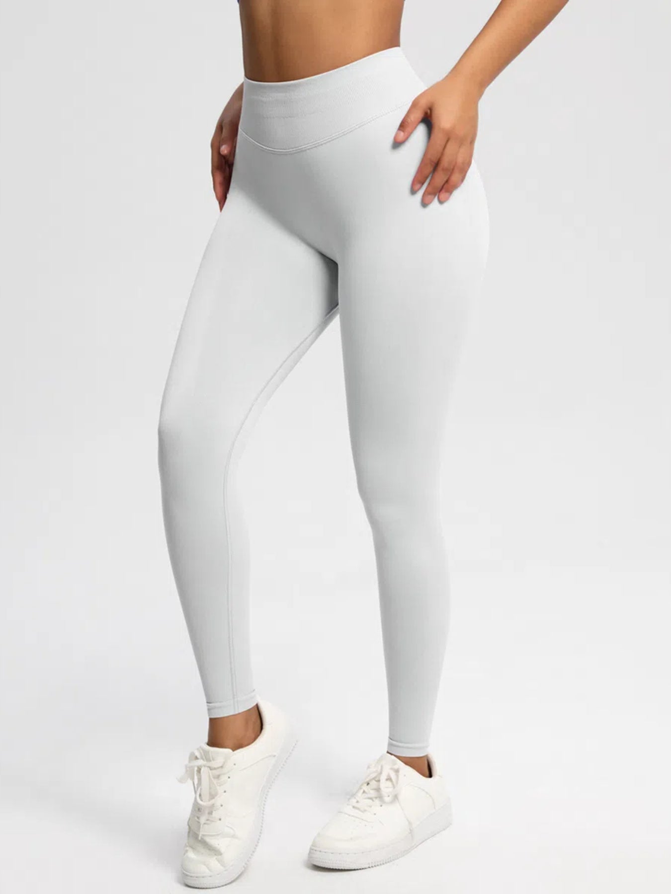 Sexy High Elastic Women's Solid Tights High Waist Workout Yoga Leggings, Scrunch Butt Lifting Elastic Pants, Tummy Control Butt Lifting Workout Yoga Athletic Pants - Dana Fashion