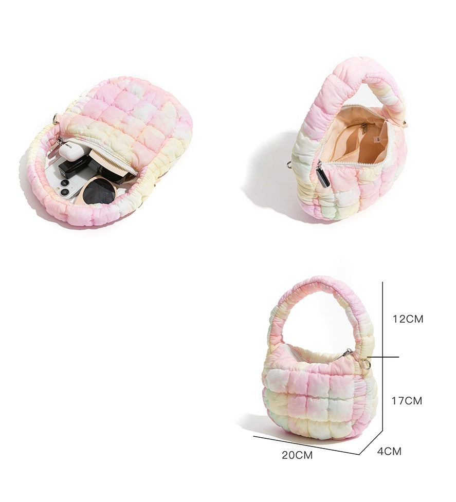 Cloud Bag Bubble Pleated Nylon Puff Handbag - Dana Fashion