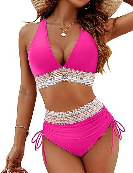 Fashion Women's High Waist Bikini Split Suit - DanaFashionstore