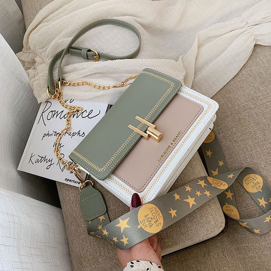 Niche Ins Internet Celebrity Women's Wide Strap Crossbody Bag - Dana Fashion
