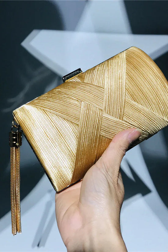 Dinner Satin Fashion Tassel Clutch - DanaFashionstore