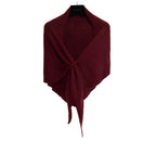 Winter Triangular Shawl INS Solid Color Soft Thickened Knitted Neck Wrap Korean Version Warm Shawl For Women - DanaFashionstore