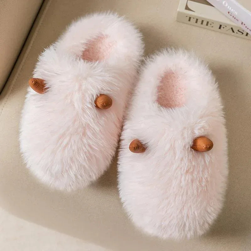 Warm Home Thick Soled Woolen Slippers - DanaFashionstore
