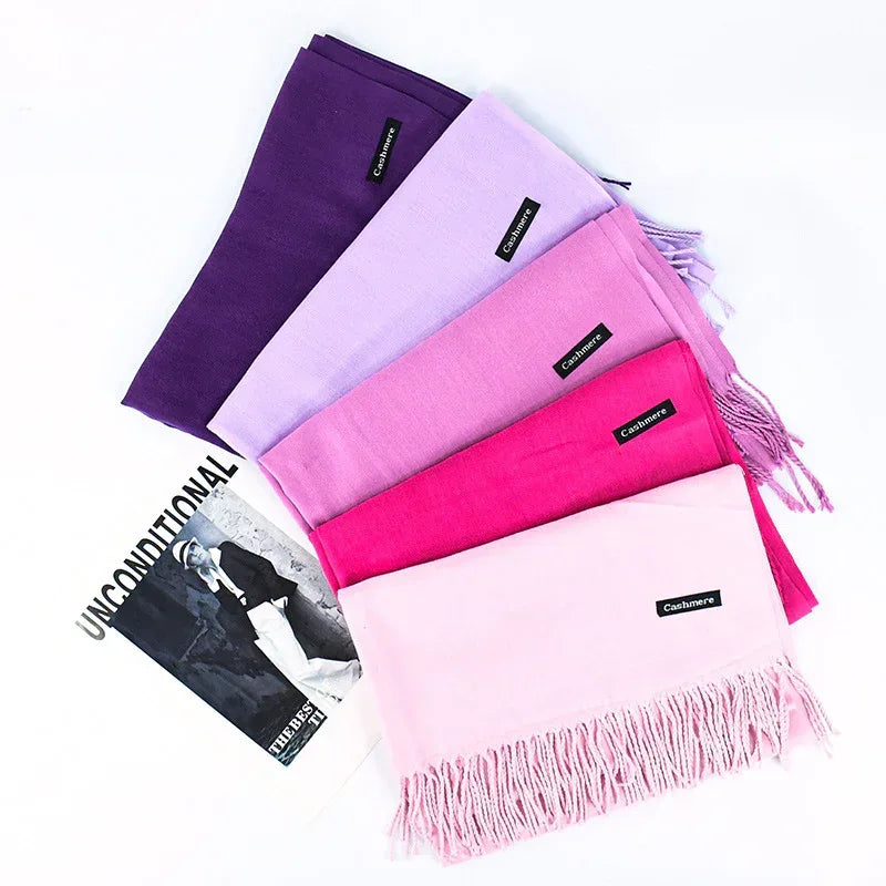 Annual Meeting Warm Cashmere Tassel Scarf - DanaFashionstore