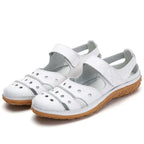 Hollow hole shoes leather mom shoes - DanaFashionstore