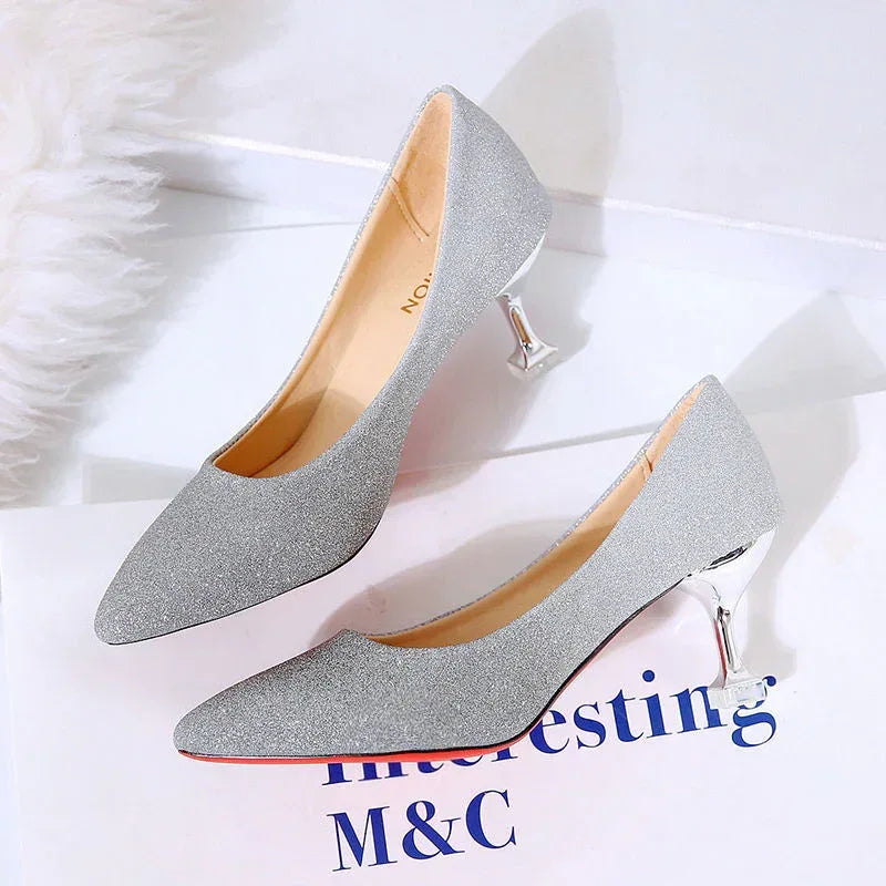 Gradient Sexy Pointed French Stiletto High Heels - DanaFashionstore