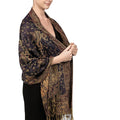 Autumn And Winter Ethnic Style Vintage Tassel Shawl Middle East Paisley Jacquard Scarf For Women - DanaFashionstore