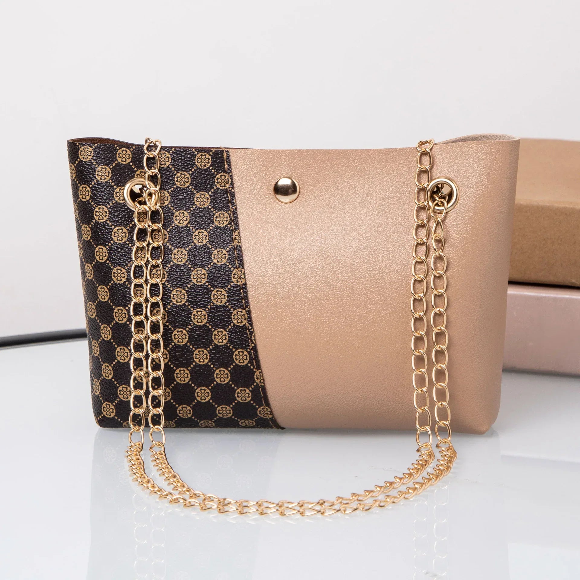 Dotted Prints Chain Shoulder Messenger Bag - DanaFashionstore