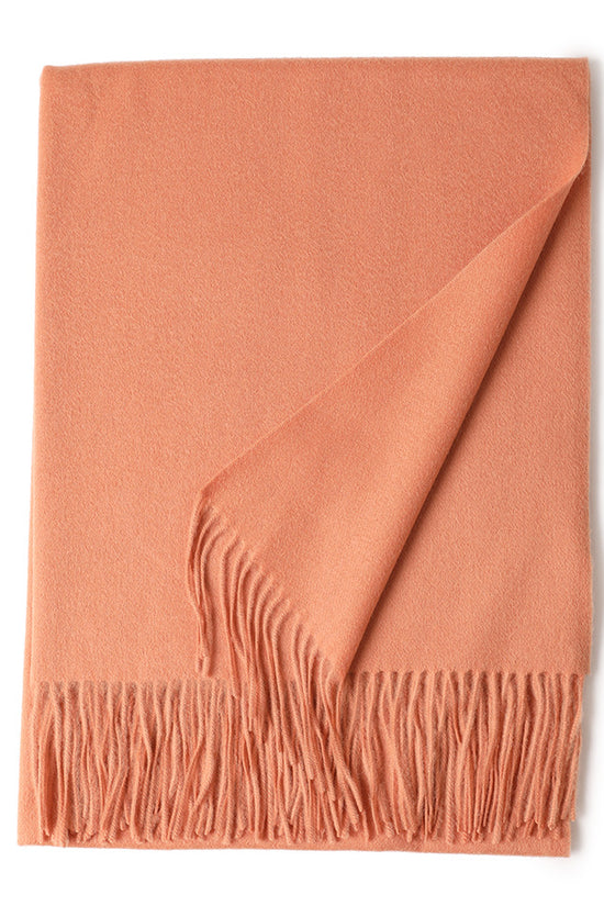 New Solid Color Wool Long Beard Warm Tassel Scarf Thick