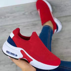 Women's Fashion Stretch Round Toe Knit Sneakers - DanaFashionstore