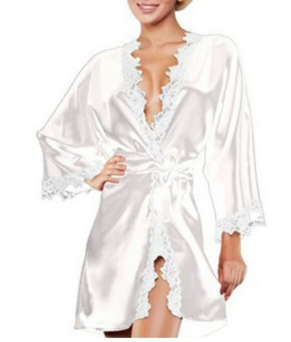 New Sexy Lingerie Women Lace Sleep Dress Babydoll Nightdress Nightgown Sleepwear Soft Solid Summer Underwear - Dana Fashion