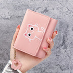 Women's Short Three-fold Cat Girls' Purse - DanaFashionstore