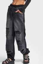 Fashion Ins European And American Street Stitching Pants - DanaFashionstore