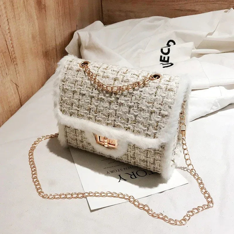 Fashion One Shoulder Printed Plaid Crossbody Bag - DanaFashionstore