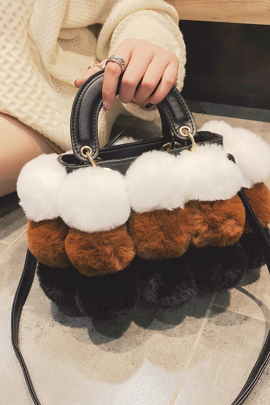 Plush Handbags Winter Plush Shoulder Bag Handbag Trend Messenger Bag - DanaFashionstore