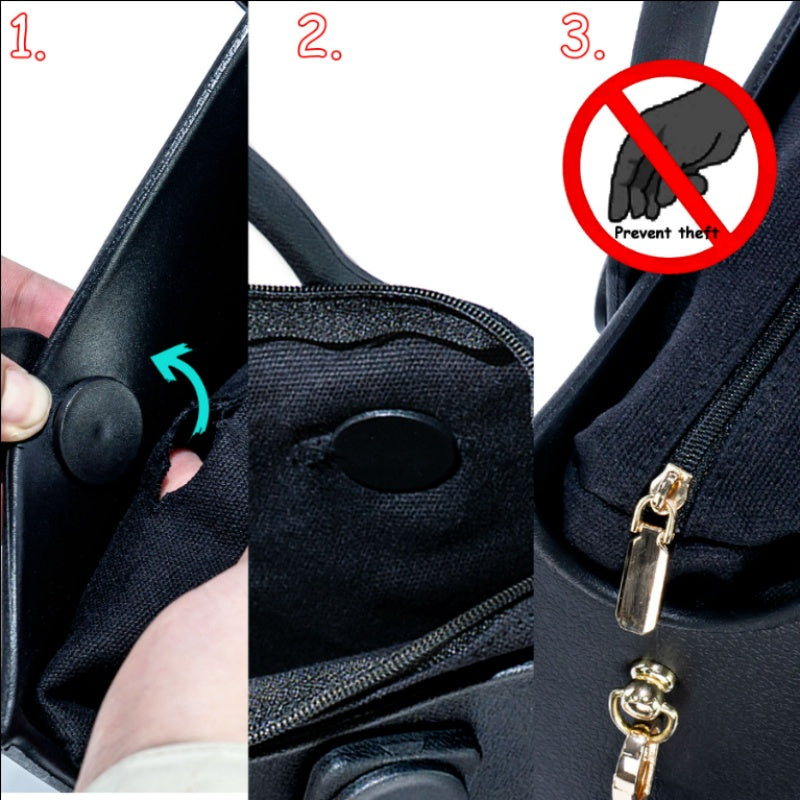 Waterproof EVA Handbag Punching Women's Tote Bags With Shoulder Strap For Women Hand Tote Bag Beach Bag - Dana Fashion
