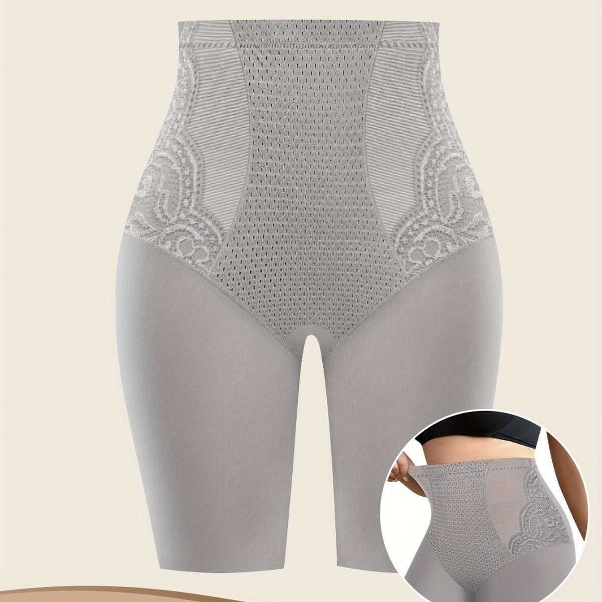 Lace Edge Anti Rolling Breathable Womens Shaping Panties For A Sleek Sculpted Silhouette