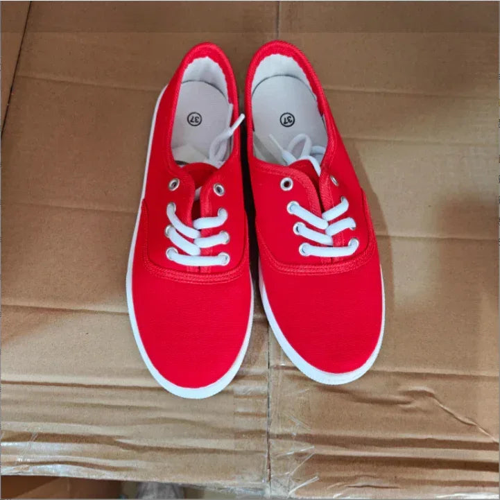 Women's Running Training Solid White Shoes - DanaFashionstore